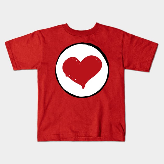 Tender heart Care For Bear Tenderheart Costume Halloween Kids T-Shirt by Trendy_Designs